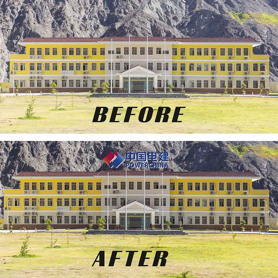 PowerChina-FWO JV Headquarters — Monumental 3D Rooftop Signage | Diamer Basha Dam Site