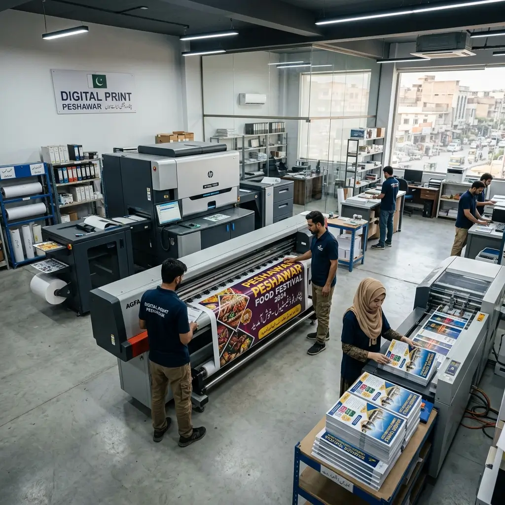 High Quality Printing in Peshawar — Offset, Digital & Large Format by Design Hub
